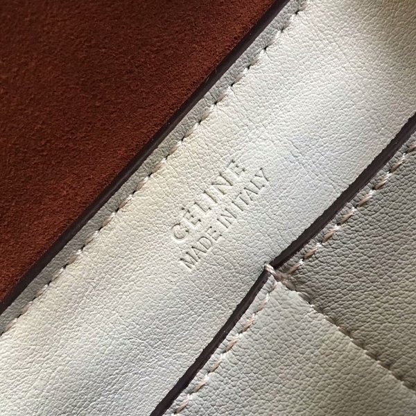 Celine Sheepskin  Leather Shoulder Bag 90059 Brown