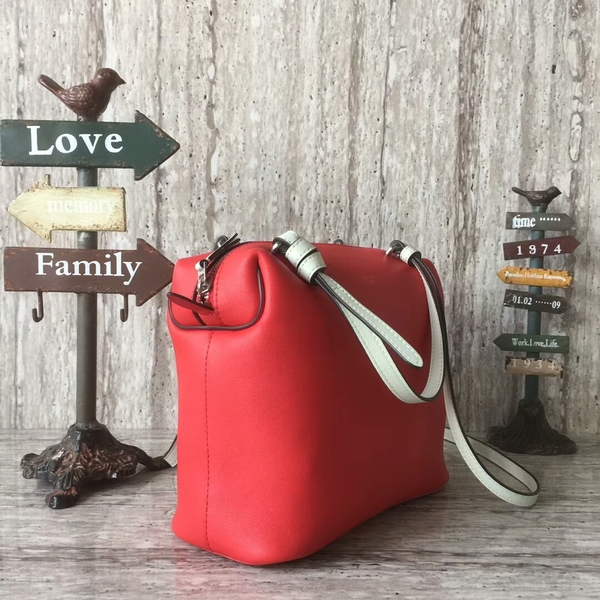 Celine Sheepskin  Leather Shoulder Bag 90059 Red