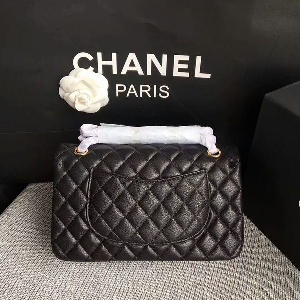 Chanel Flap Shoulder Bags Original Deerskin Leather CF1112 Black