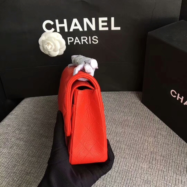 Chanel Flap Shoulder Bags Original Deerskin Leather CF1112 Red