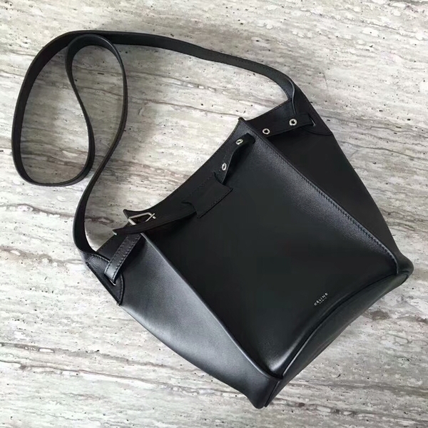 Celine Bigbag Calfskin Leather Shoulder Bag 55428 Black