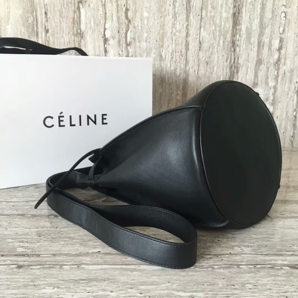 Celine Bigbag Calfskin Leather Shoulder Bag 55428 Black