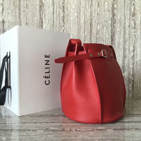 Celine Bigbag Calfskin Leather Shoulder Bag 55428 Red