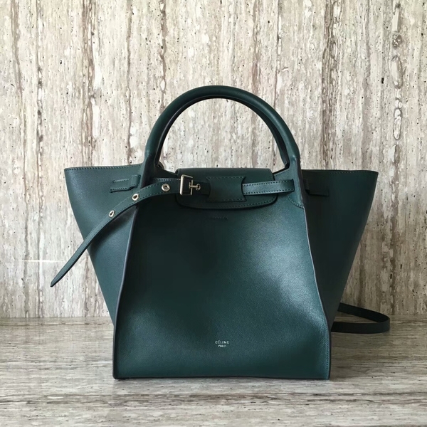 Celine Bigger Tote Bag Original Leather 55426 Green