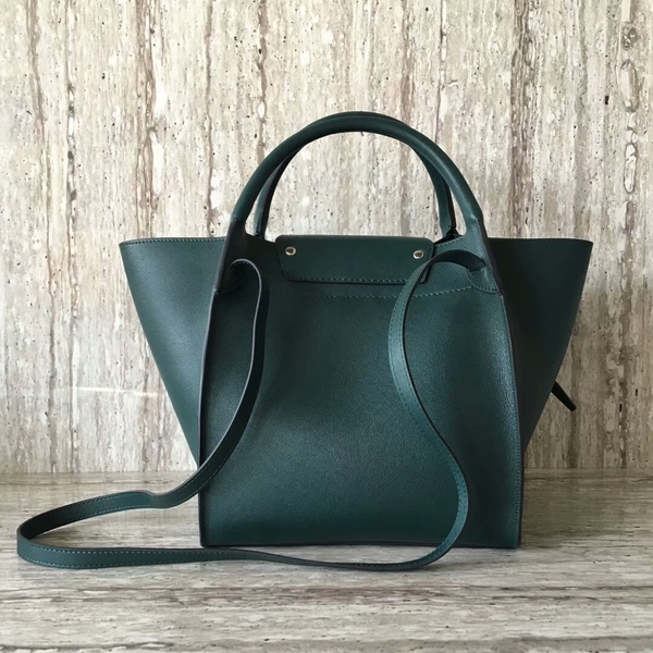 Celine Bigger Tote Bag Original Leather 55426 Green