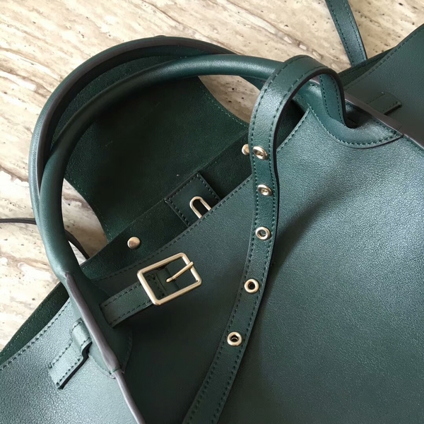 Celine Bigger Tote Bag Original Leather 55426 Green