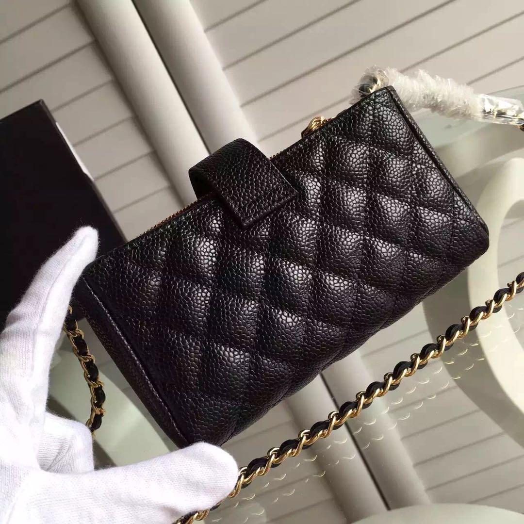 Chanel Flap Caviar Mini Shoulder Bag 6759 black