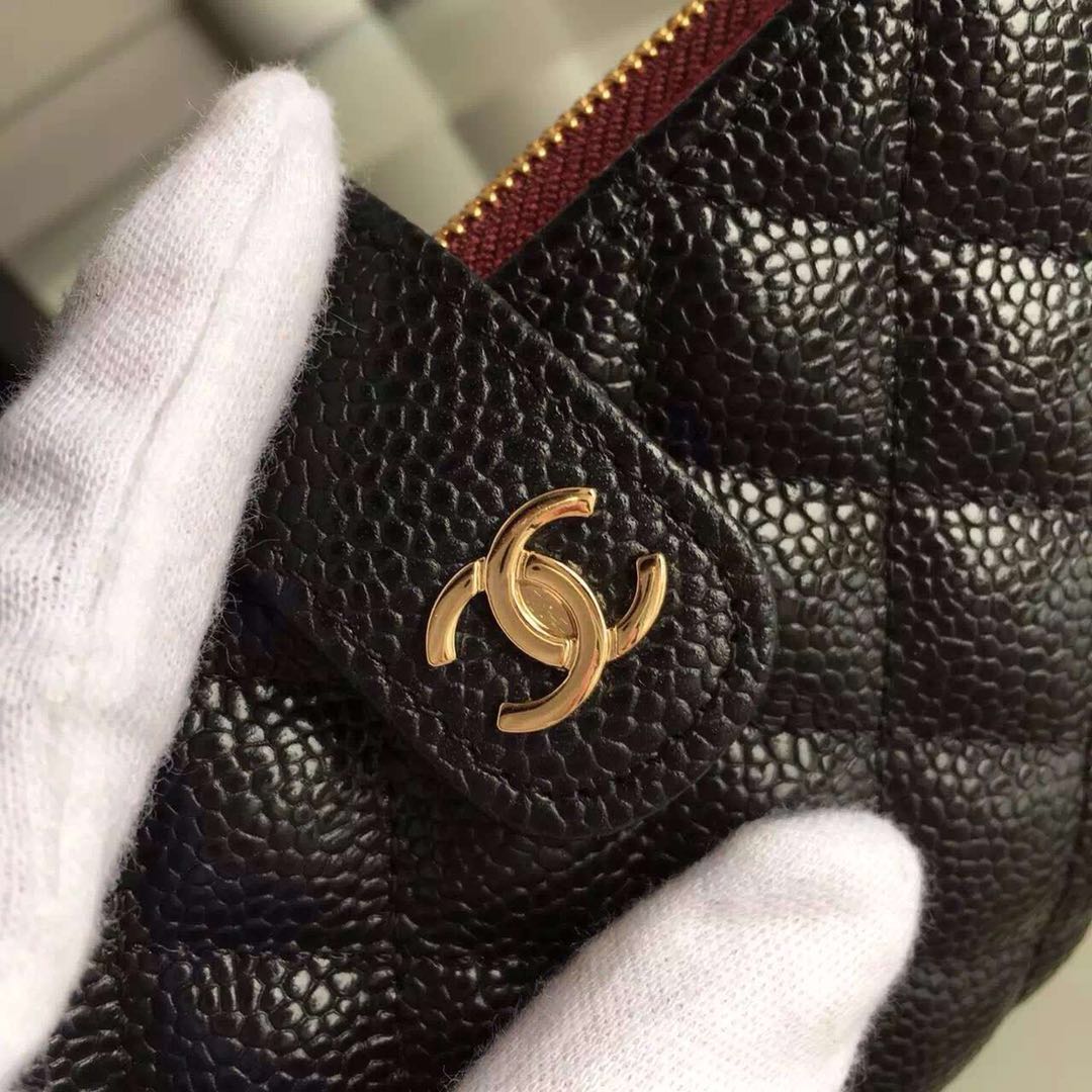Chanel Flap Caviar Mini Shoulder Bag 6759 black