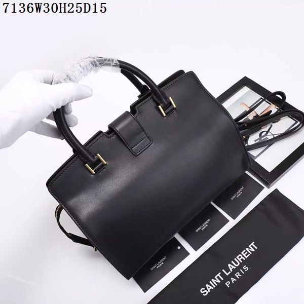 Saint Laurent Small Classic Monogramme Leather Flap Bag Y7136 black