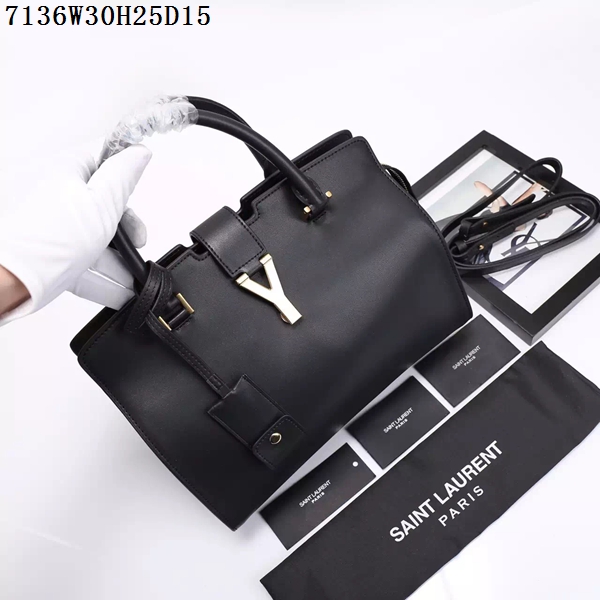 Saint Laurent Small Classic Monogramme Leather Flap Bag Y7136 black