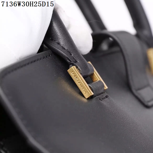 Saint Laurent Small Classic Monogramme Leather Flap Bag Y7136 black