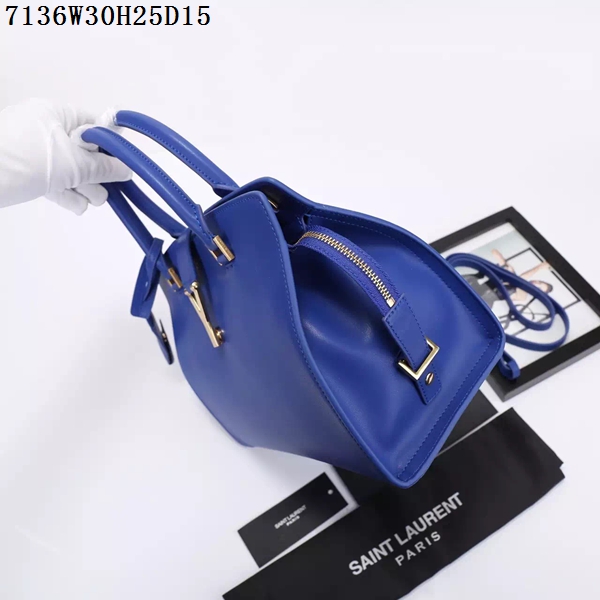 Saint Laurent Small Classic Monogramme Leather Flap Bag Y7136 blue