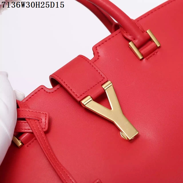 Saint Laurent Small Classic Monogramme Leather Flap Bag Y7136 red