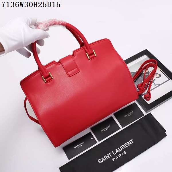 Saint Laurent Small Classic Monogramme Leather Flap Bag Y7136 red