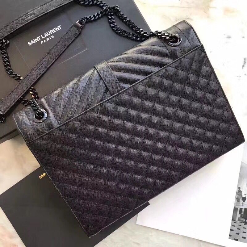 Saint Laurent Classic Monogramme Leather Flap Bag 392738 black