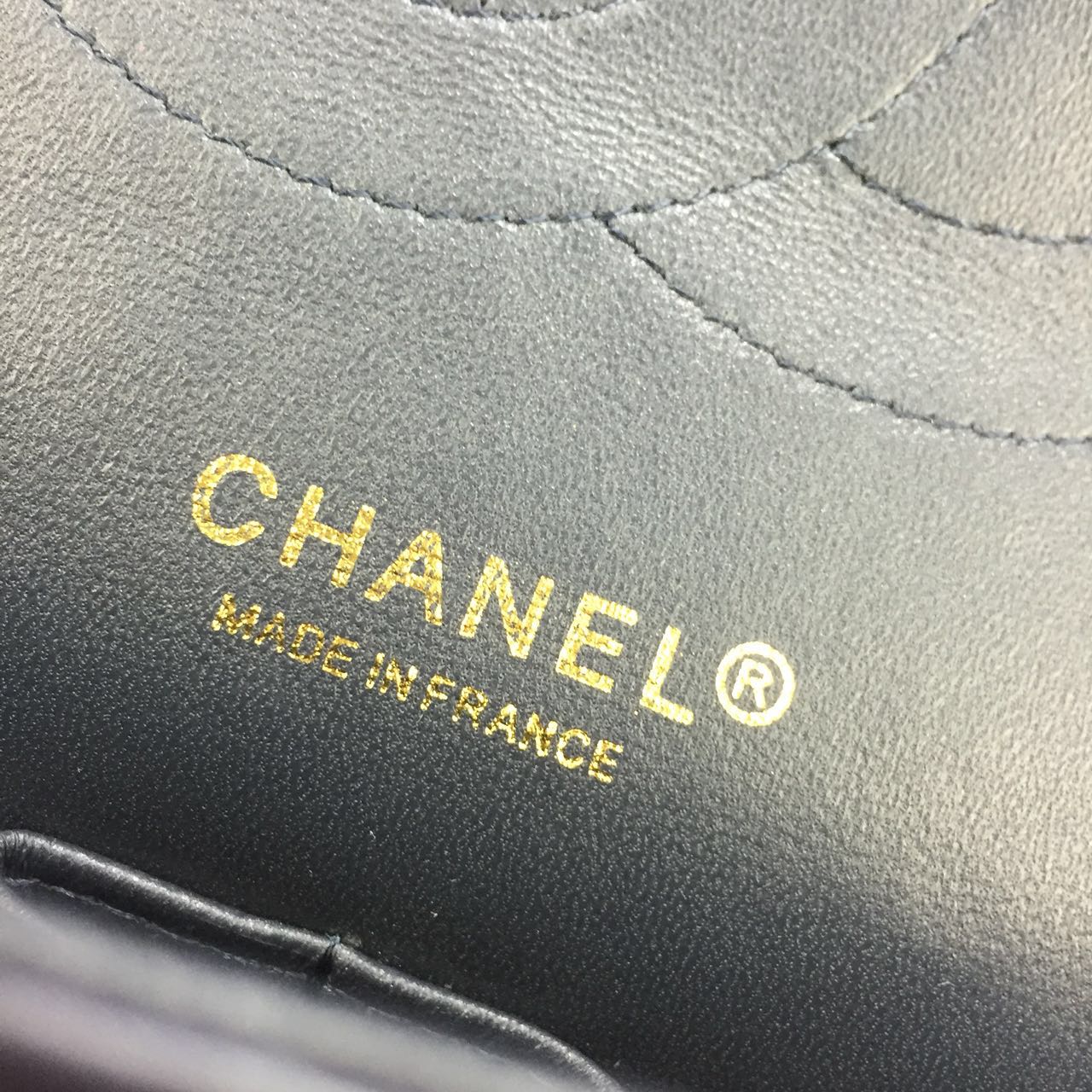 Chanel Flap Shoulder Bags Black Original Calfskin Leather CF227 Silver