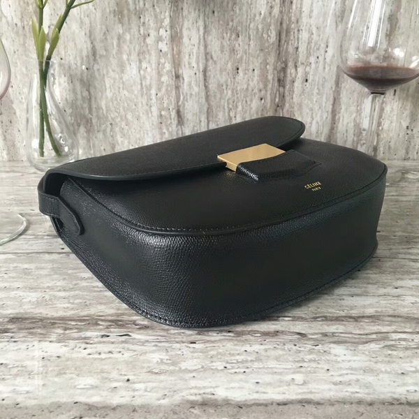 Celine Classic Flap Bag Calfskin Leather 77420 Black