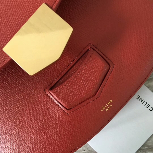 Celine Classic Flap Bag Calfskin Leather 77420 Red