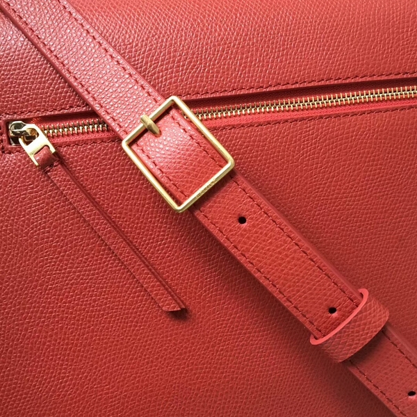 Celine Classic Flap Bag Calfskin Leather 77420 Red