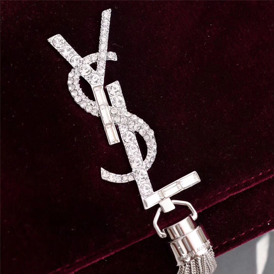 Yves Saint Laurent Leather Cross-body Shoulder Bag Y8011 wine
