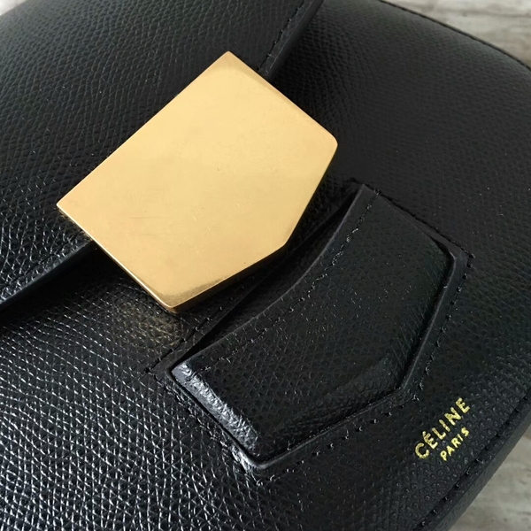 Celine Classic Mini Flap Bag Calfskin Leather 77425 Black