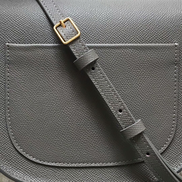 Celine Classic Mini Flap Bag Calfskin Leather 77425 Grey