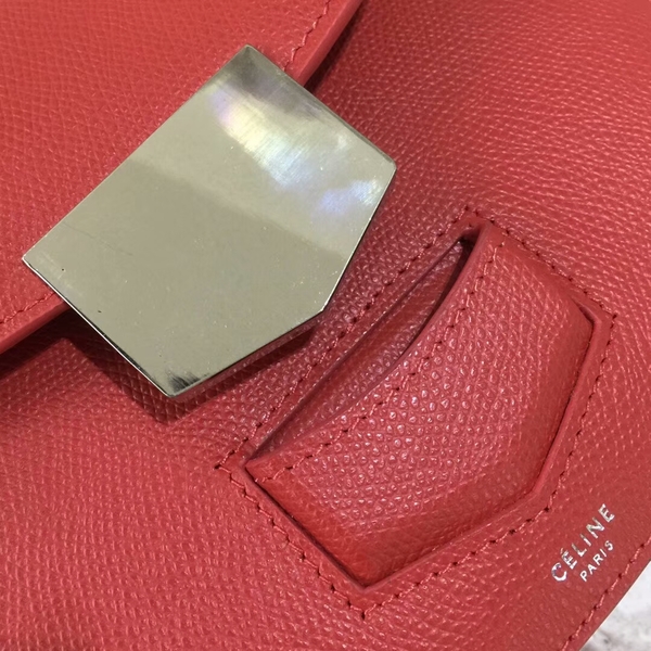 Celine Classic Mini Flap Bag Calfskin Leather 77425 Red