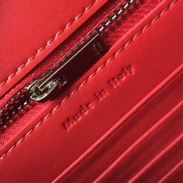 Celine Classic Mini Flap Bag Calfskin Leather 77425 Red