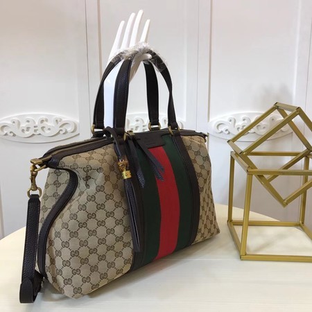 Gucci GG Supreme Canvas Tote Bag 309621 Coffee