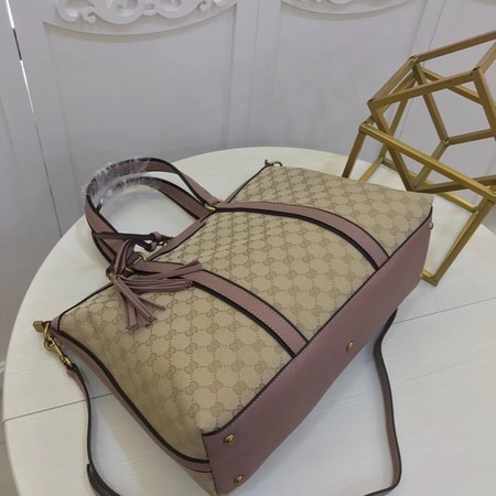 Gucci GG Supreme Canvas Tote Bag 309621 Pink