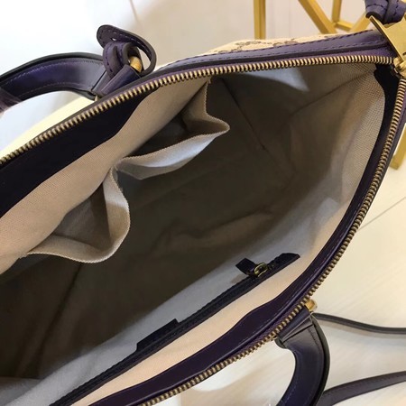 Gucci GG Supreme Canvas Tote Bag 309621 Purple
