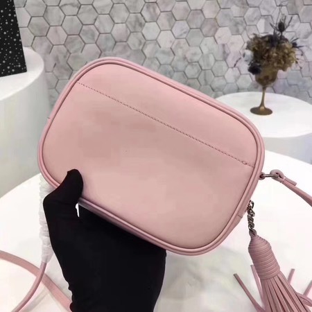 Yves Saint Laurent Calfskin Leather Shoulder Bag 5804 Pink