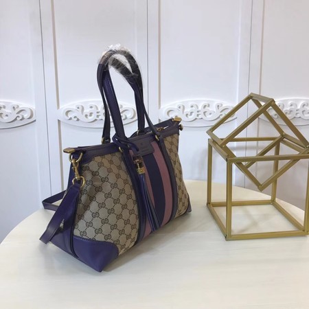 Gucci GG Supreme Canvas Tote Bag 353116 Purple