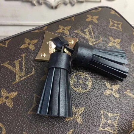 Louis Vuitton Monogram Canvas Shoulder Bag 44258 Black