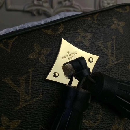 Louis Vuitton Monogram Canvas Shoulder Bag 44258 Black