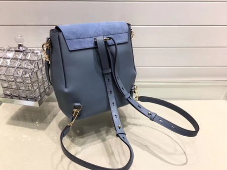 Chloe Faye Calfskin Leather Backpack 4756 Blue