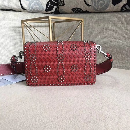 Dior Calfskin Leather Shoulder Bag M8000 Red