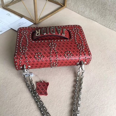 Dior Calfskin Leather Shoulder Bag M9000 Red