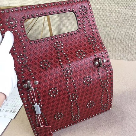 Dior Calfskin Leather Shoulder Bag M9000 Red
