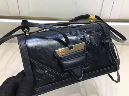 Loewe Barcelona Calfskin Leather Shoulder Bag 9125 Black