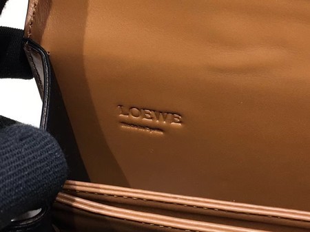Loewe Barcelona Calfskin Leather Shoulder Bag 9125 Brown