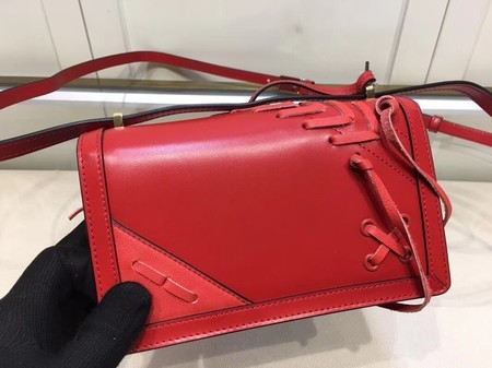 Loewe Barcelona Calfskin Leather Shoulder Bag 9125 Red