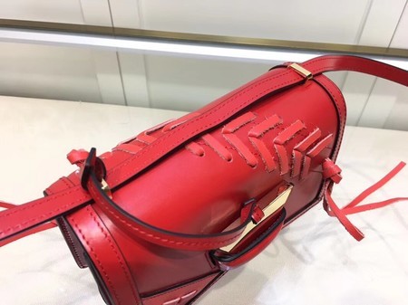 Loewe Barcelona Calfskin Leather Shoulder Bag 9125 Red