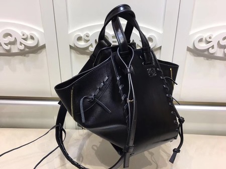 Loewe Hammock Calfskin Leather Tote Bag 9127 Black