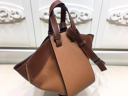 Loewe Hammock Calfskin Leather Tote Bag A9127 Brown
