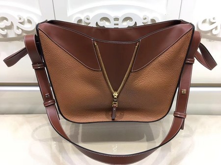 Loewe Hammock Calfskin Leather Tote Bag A9127 Brown