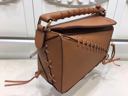 Loewe Puzzle Calfskin Leather Tote Bag 9124 Brown