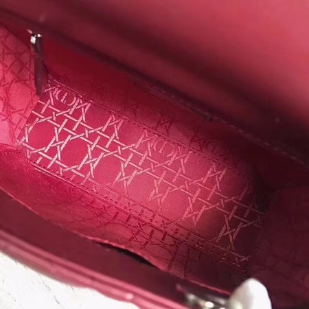 Dior Lucky Badges Original Sheepskin Leather Bag 88034 Red