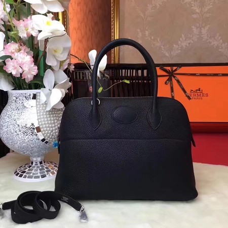 Hermes Bolide Original Leather Tote Bag B1007 Black