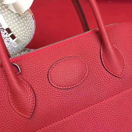 Hermes Bolide Original Leather Tote Bag B1007 Red